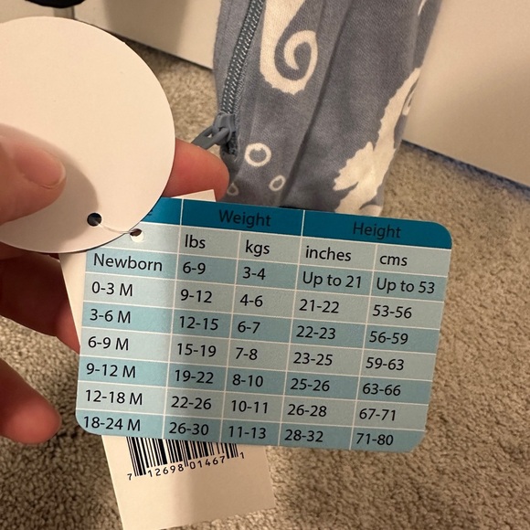 Zippy Jamz Sleeveless Romper With Blue Ocean Design Size 18-24 Months Toddler - Picture 7 of 8